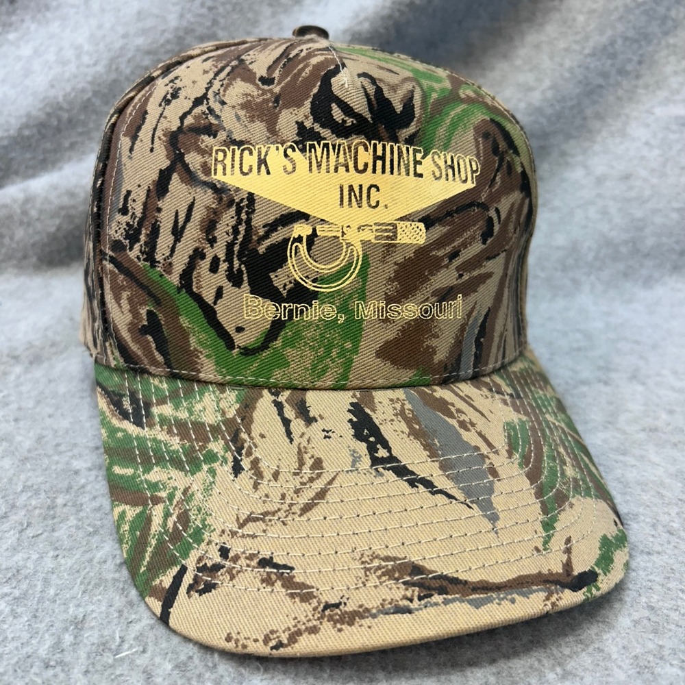 Rick's Machine Shop Inc Mens Camo Hit Hat Snapback Bernie Missouri OSFA